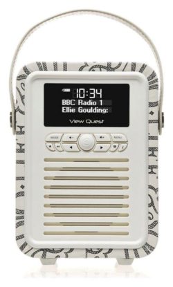 VQ - Retro Emma Bridgewater Mini DAB Radio - Black Toast